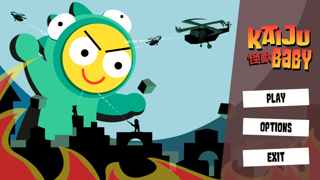 Kaiju Baby Title Screen